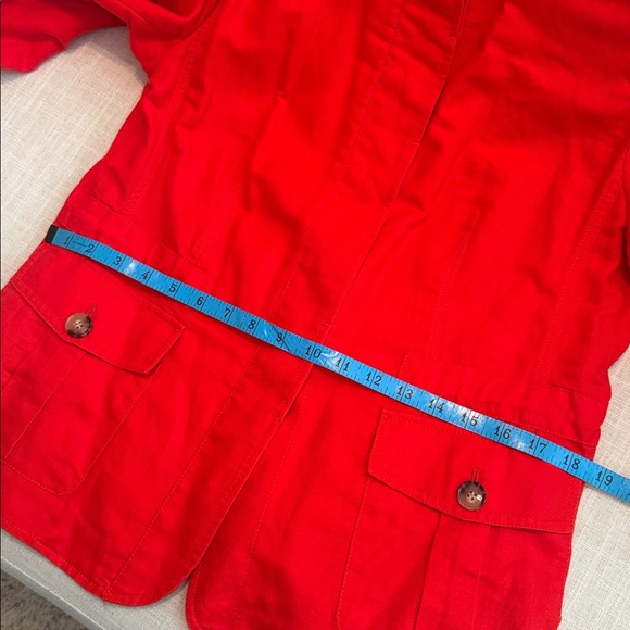 Talbots Red Utility Jacket - Picture 7 of 12